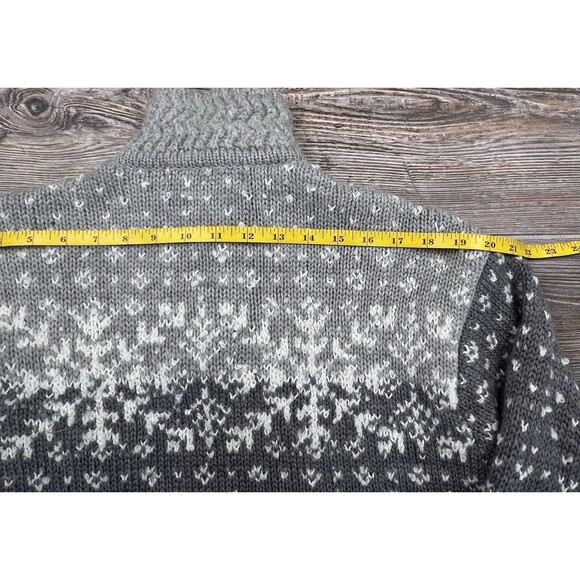 VTG Jones New York Sport Wool Blend Sweater Women's M Snowflake Nordic Fair Isle - Picture 9 of 10